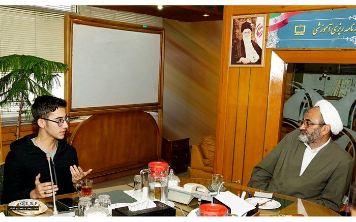 تقدیر رئیس سازمان پژوهش از آرین غلامی، شطرنج‌باز ارزشی ایران