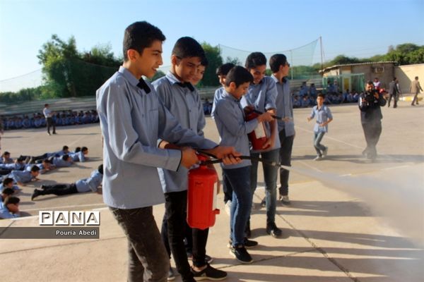 مانور پدافند غیر عامل در بوشهر