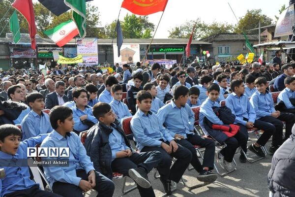 راهپیمایی روز 13 آبان در مرکز مازندران