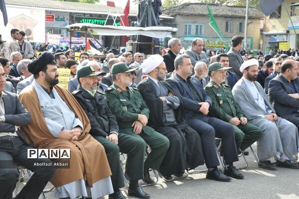 راهپیمایی روز 13 آبان در مرکز مازندران