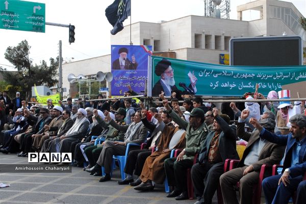 برگزاری راهپیمایی روز 13 آبان در شهرستان تایباد