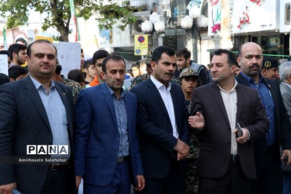 راهپیمایی روز 13 آبان در قائم‌شهر