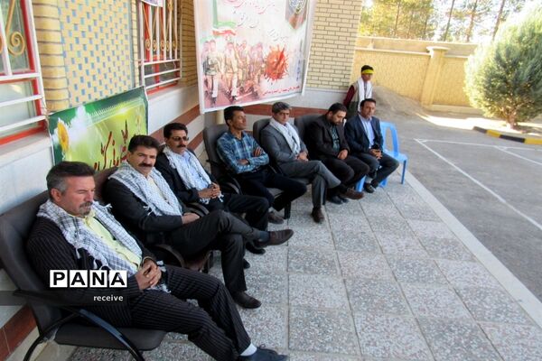 صبحگاه مشترک واحدهای بسیج دانش‌آموزی منطقه درودزن