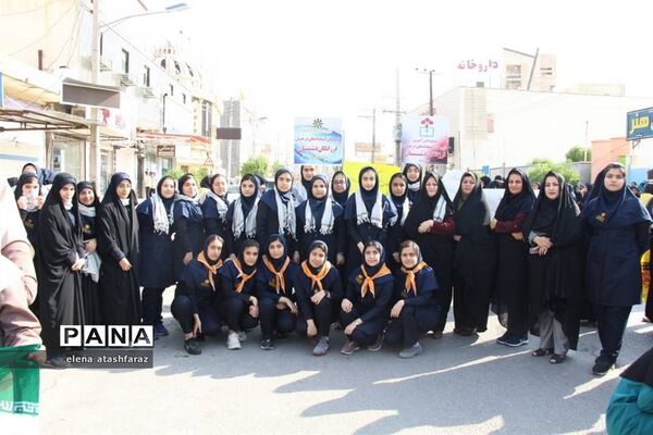 راهپیمایی روز 13 آبان در دشتستان