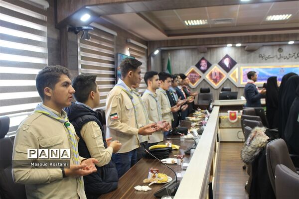 تجلیل ازبرگزیدگان اردوی ملی پیشتازان دختر و پسر استان زنجان