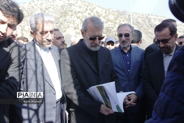 آغاز بهره برداری از نیروگاه برق آبی سردشت  با حضور رئیس مجلس و وزیر نیرو