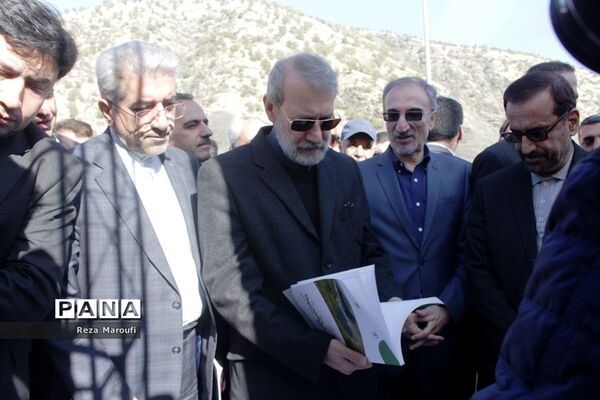 آغاز بهره برداری از نیروگاه برق آبی سردشت  با حضور رئیس مجلس و وزیر نیرو