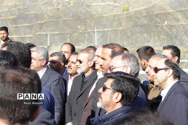 آغاز بهره برداری از نیروگاه برق آبی سردشت  با حضور رئیس مجلس و وزیر نیرو