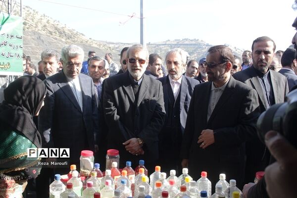 آغاز بهره برداری از نیروگاه برق آبی سردشت  با حضور رئیس مجلس و وزیر نیرو