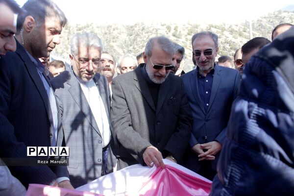 آغاز بهره برداری از نیروگاه برق آبی سردشت  با حضور رئیس مجلس و وزیر نیرو