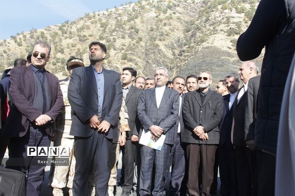 آغاز بهره برداری از نیروگاه برق آبی سردشت  با حضور رئیس مجلس و وزیر نیرو