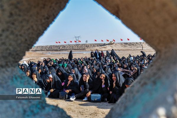 دانش‌آموزان لامردی در سرزمین ایثار و فداکاری
