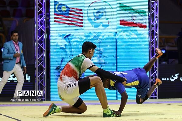 برگزاری بازی ایران و مالزی از مسابقات کبدی قهرمانی جوانان جهان