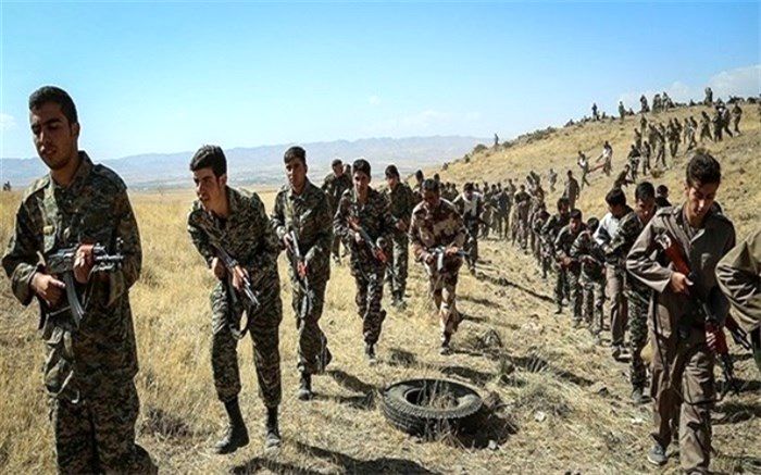 رزمایش گردان‌های بیت المقدس و کوثر در یزد