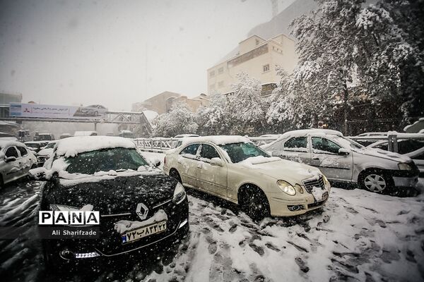 بارش برف پاییزی در تهران