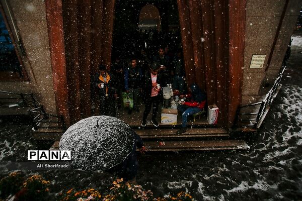 بارش برف پاییزی در تهران