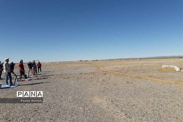 مسابقات تیراندازی به اهداف پروازی در جنگل نخاب شهرستان خوسف