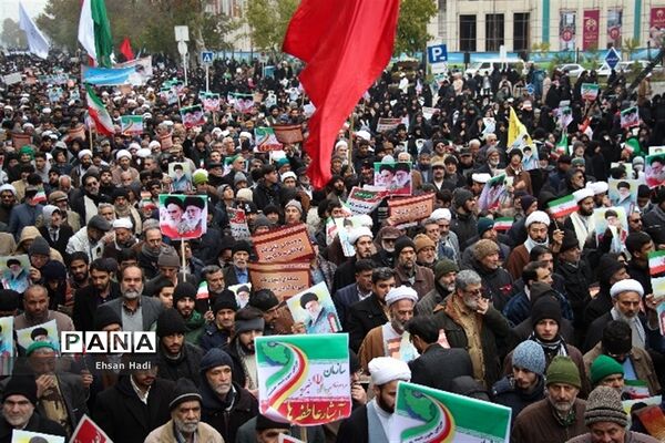 راهپیمایی مردم مشهد در محکومیت اقدامات اخیر آشوب طلبان