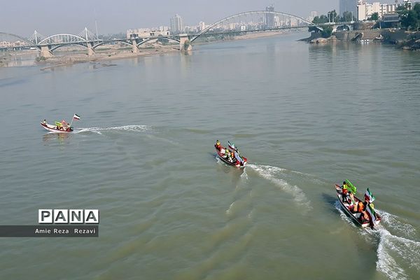 راهپیمایی مردم اهواز در حمایت از اقتدار و امنیت کشور