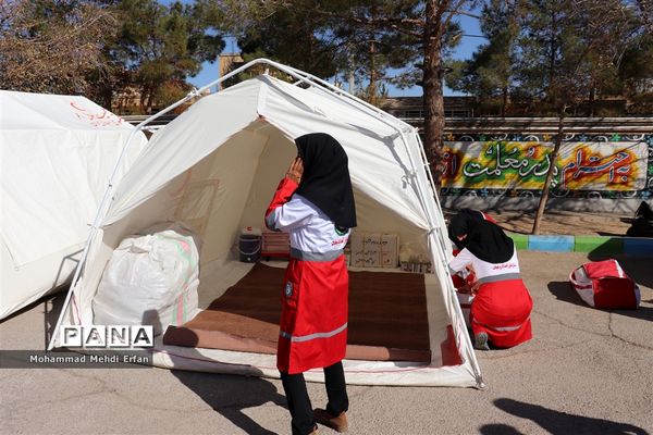 برگزاری مانور زلزله در آباده