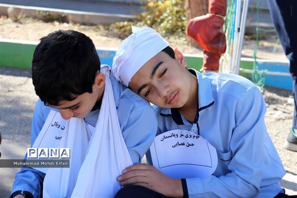 برگزاری مانور زلزله در آباده