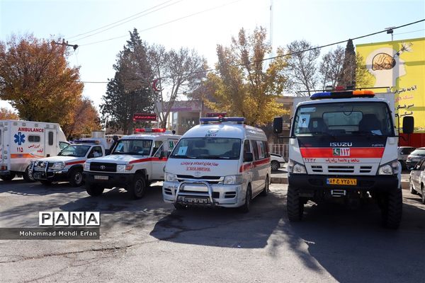 برگزاری مانور زلزله در آباده