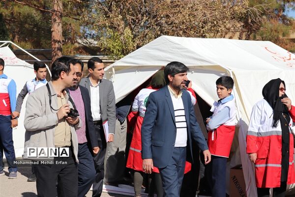 برگزاری مانور زلزله در آباده