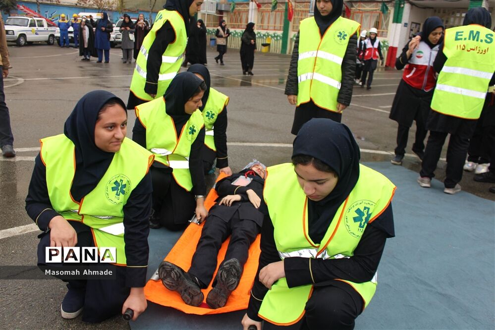 مراسم متمرکز استانی بیست و یکمین مانور زلزله و ایمنی در مدارس