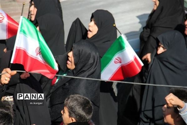 راهپیمایی حمایت از اقتدار و امنیت درابرکوه