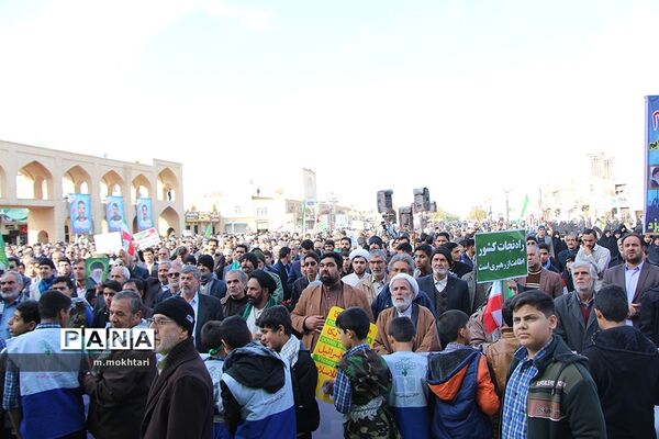 راهپیمایی حمایت از اقتدار و امنیت در یزد