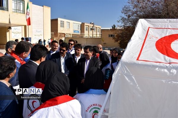 بیست و یکمین مانور سراسری زلزله در بهاباد