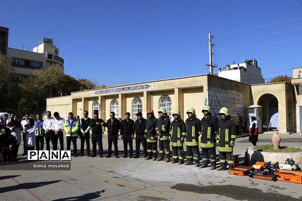 بیست و یکمین مانور سراسری زلزله در شیراز