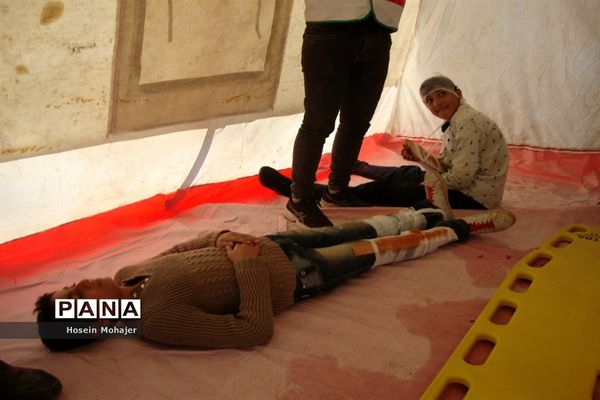 مانور سراسری زلزله و ایمنی در میاندرود