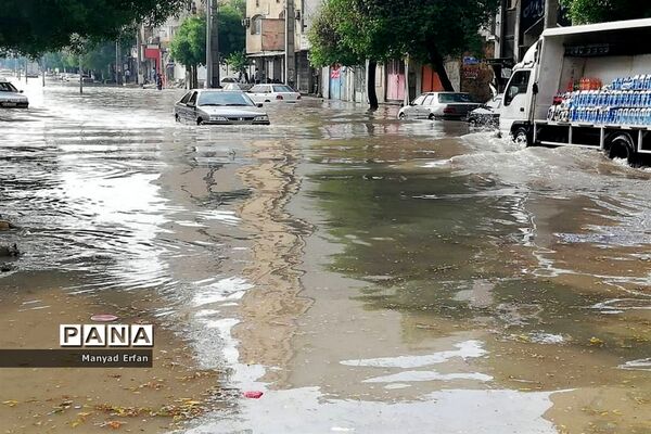 بارندگی شدید امروز در بوشهر