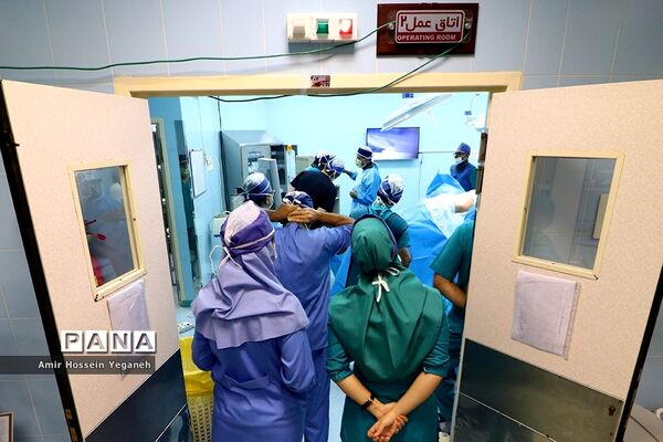 عمل جراحی ستون فقرات رضا رستمی کشتی گیر تیم ملی  در کیش