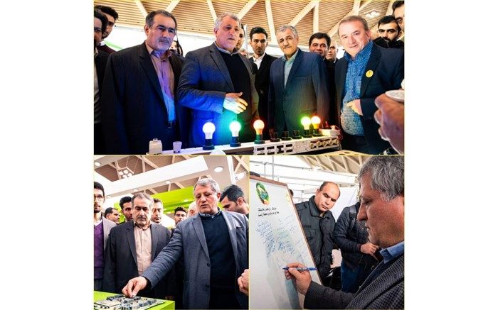 بازدید محسن هاشمی رفسنجانی و یزدانی از نمایشگاه بین‌المللی شهرآفتاب