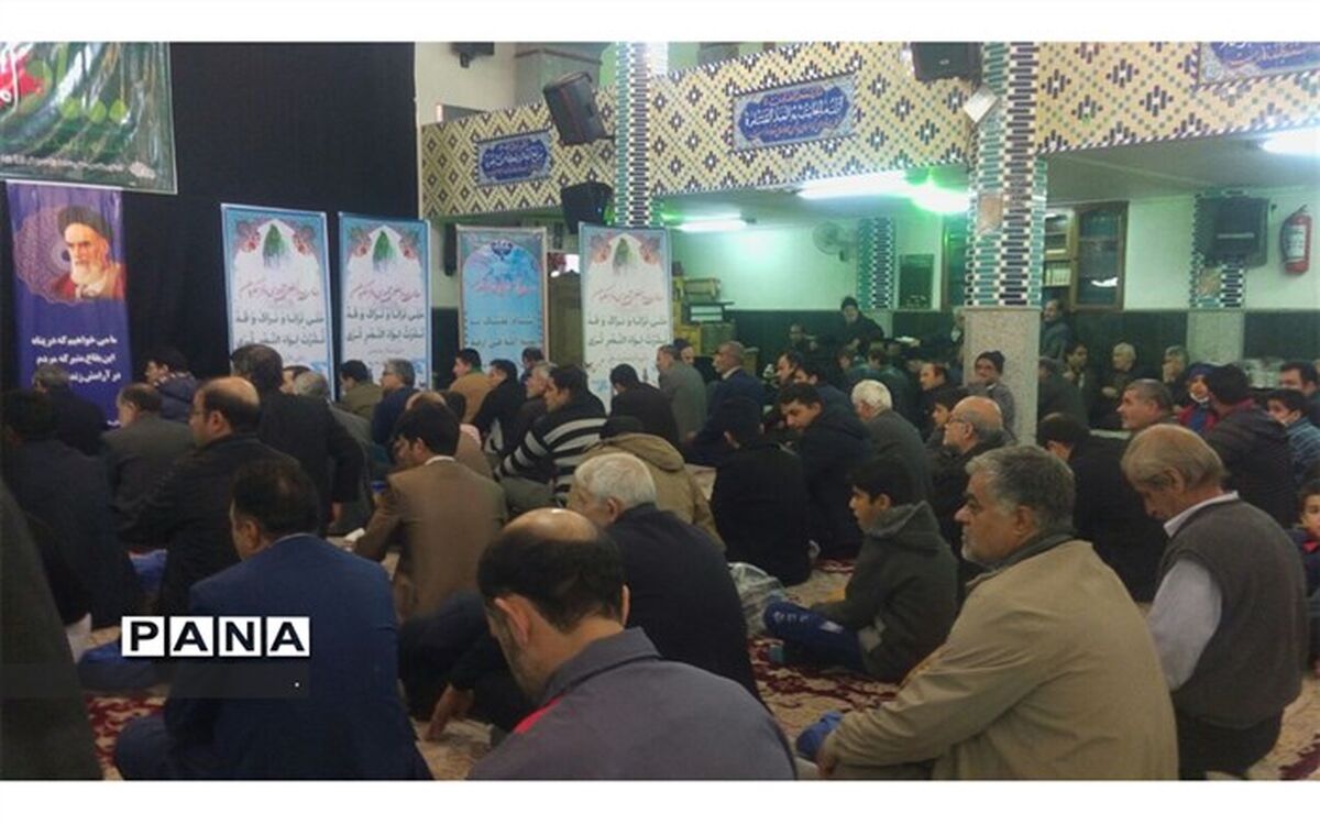 شرکت دانش آموزان دبستان حضرت قاسم (ع) در دعای ندبه