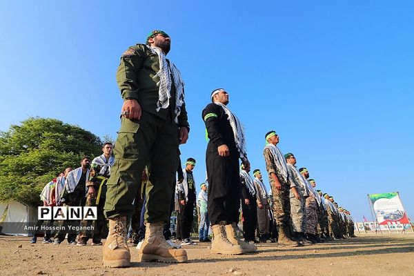 رزمایش گردان بیت المقدس در جزیره کیش