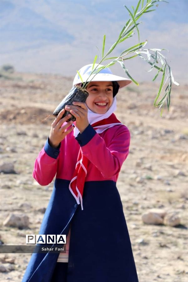 کاشت بیش از 4 هزار نهال توسط دانش‌آموزان گراش