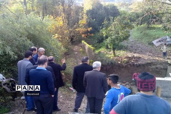 بازدید مسئولان استانی از روند اجرای پروژه‌های حوادثی غرب مازندران