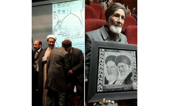 از شاعر پیشکسوت بسیجی نیشابوری در همایش چهل شاعر انقلابی خراسان رضوی تجلیل شد