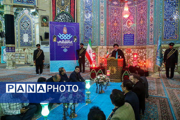 آیین «عهد عاشقی» با حضور اصحاب رسانه در مسجد جمکران