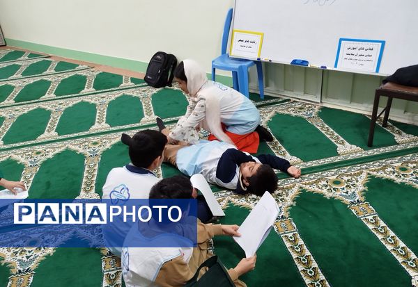 کلاس های آموزش عملی منتخبین سفیران سلامت مدارس شهرستان کاشمر 