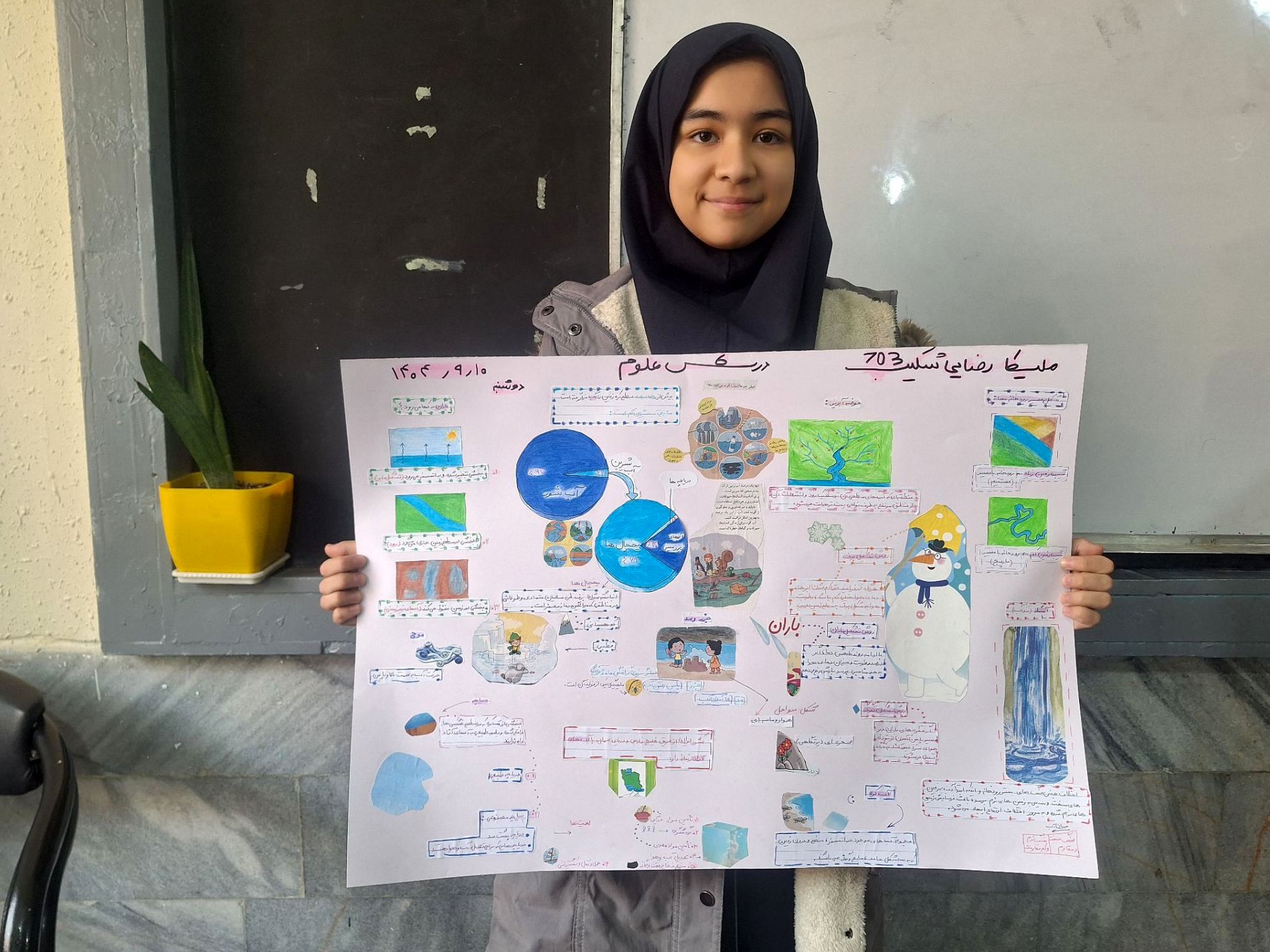 خلاقیت دانش‌آموزان پایه هفتم در کاردستی‌ها و روزنامه‌دیواری‌های علوم