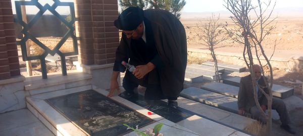 غبارروبی مزار شهدای روستای سربالا 