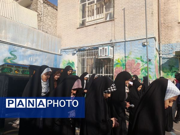 مراسم شهادت حضرت زهرا در دبستان شهید فیاض‌بخش ناحیه ۵ مشهد