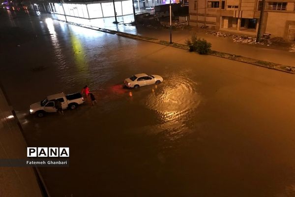 بارش شدید باران و آبگرفتی شهرها در خوزستان