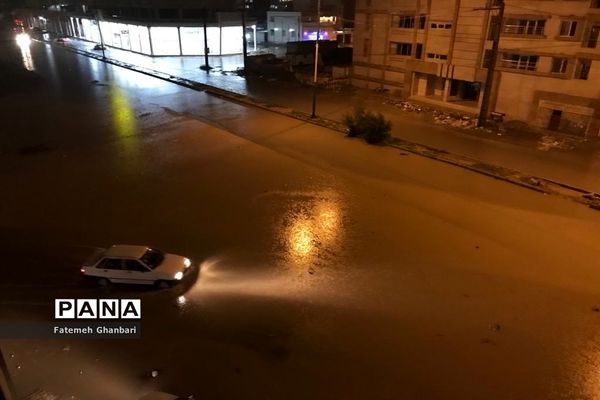 بارش شدید باران و آبگرفتی شهرها در خوزستان