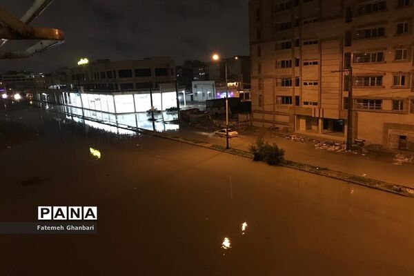 بارش شدید باران و آبگرفتی شهرها در خوزستان