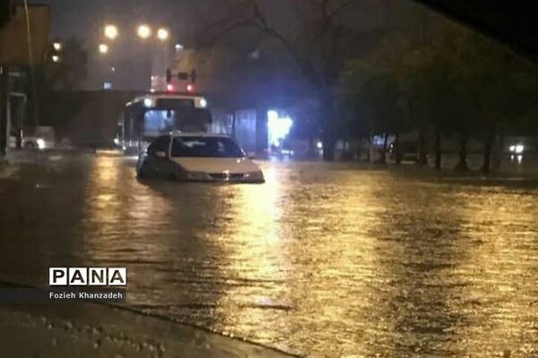 بارش شدید باران و آبگرفتی شهرها در خوزستان